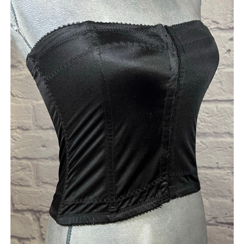 Vintage Cabernet Black Minimalist Corset with Boning